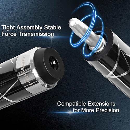 Miniatura 6 de Taco de billar profesional de fibra de carbono con eje de desviación baja con estuche rígido y accesorios, punta de 0.492 in, 58 pulgadas, 21 onzas