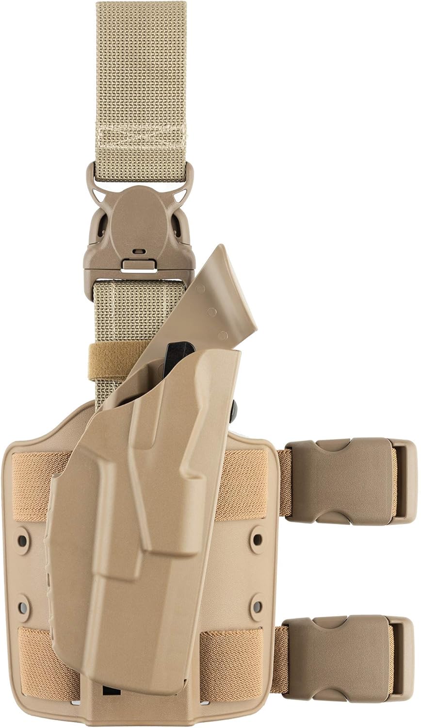 Safariland 7355 ALS, Thigh Rig -Tactical Holster with Quick-Release Leg Strap, Right Hand