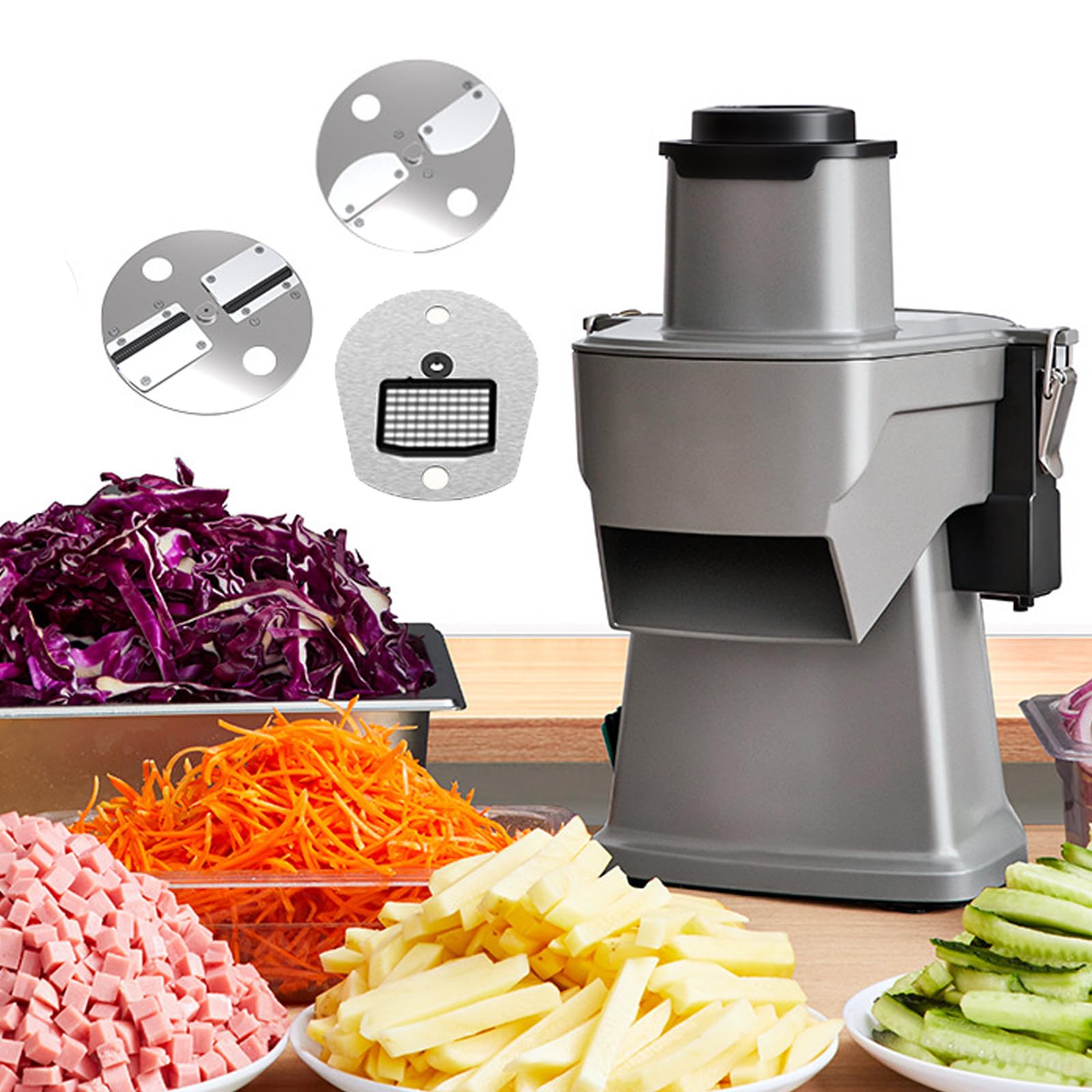 AYCDL Electric Vegetable Dicer Chopper Professional Veggie Shredder Multifunctional Food Processor for Food Processor for Onions Potatoes Carrots Cucumber