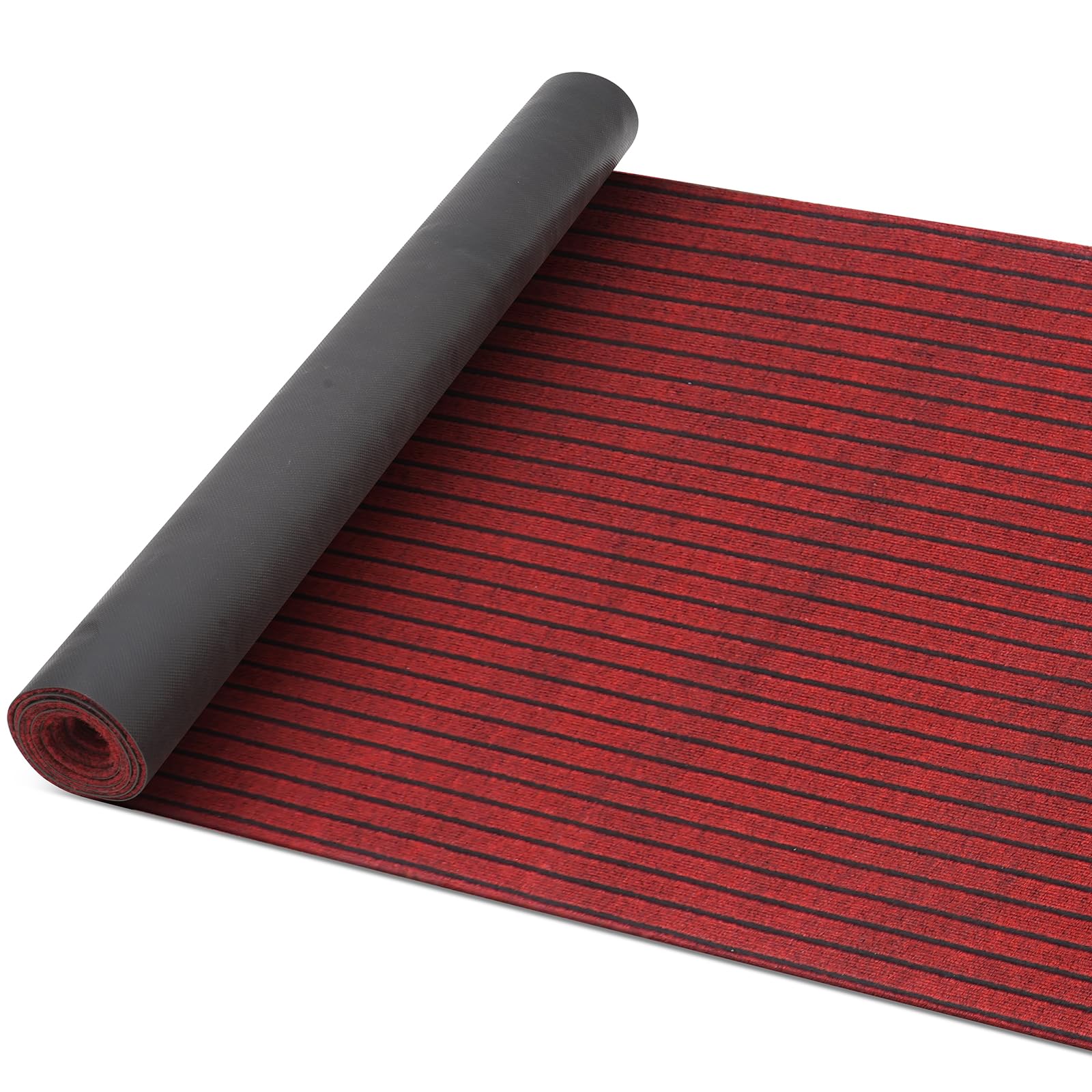 Runner Rug 3ft x 10ft Indoor Outdoor Entrance Mat Striped Brush Step Floor Mat with Non-Slip Rubber Backing Low Profile Doormat for Entryway,Hallway,Kitchen,Home,Balcony