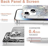 Vista 728 de I-MGAE-IN-AR - Funda diseñada para iPhone 12 y 12 Pro, diseño de mariposa plateada brillante, funda protectora de poliuretano termoplástico, suave