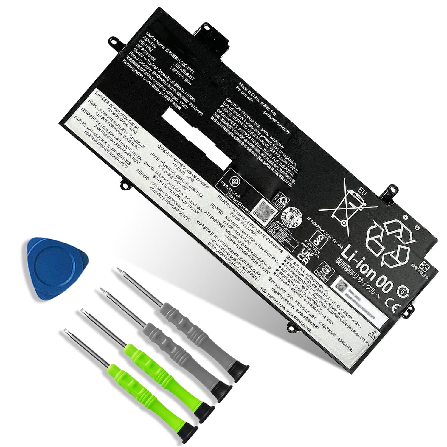 Amazon.com: AOMKA L20C4P71 Laptop Battery Replacement for Lenovo