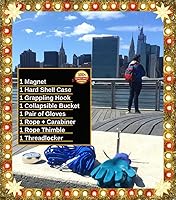 Vista 7 de Logui Projects Kit de pesca con imán de 1200 libras con estuche, 2 imanes de pesca en 1 (imán de doble cara), con gancho de agarre, cuerda