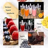 Vista 5 de 10 frascos de plástico ocultables, bolsas reutilizables de 8 onzas con embudo para actividades al aire libre, hogar, viajes