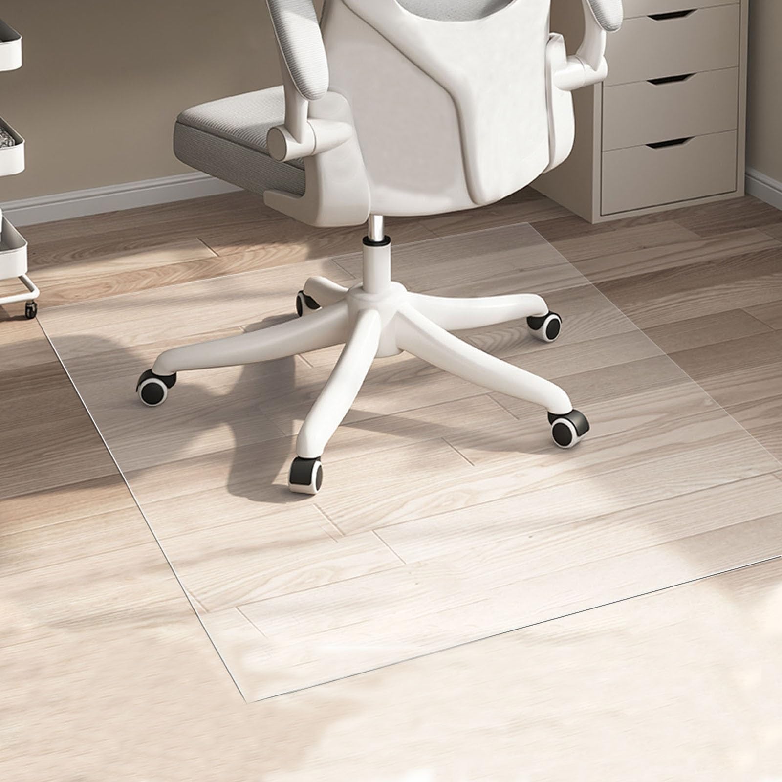 Xzomystify Office Chair Mat for Hard Floor 24×36in 36×48in 48×48in Clear Desk Chair Mat for Hardwood Floor Office Floor Mat for Carpet 0.06" Thick
