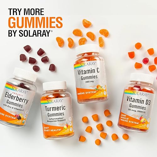 Miniatura 7 de SOLARAY Gomitas orgánicas de saúco con zinc y vitamina C  Apoyo saludable del sistema inmunológico  Sin gluten  30 porciones, 60 unidades