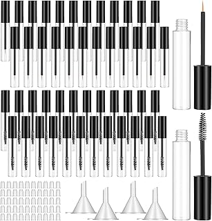 50 Pack Empty Mascara Tubes & Eyeliner Brush ...