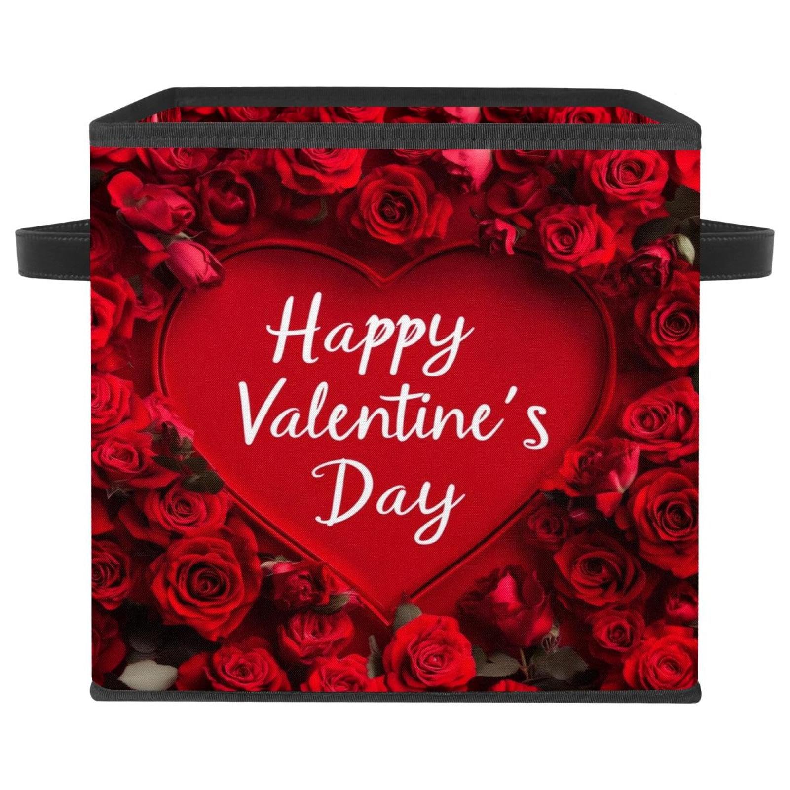 Boîte de rangement roses de Saint-Valentin pour un cadeau utile