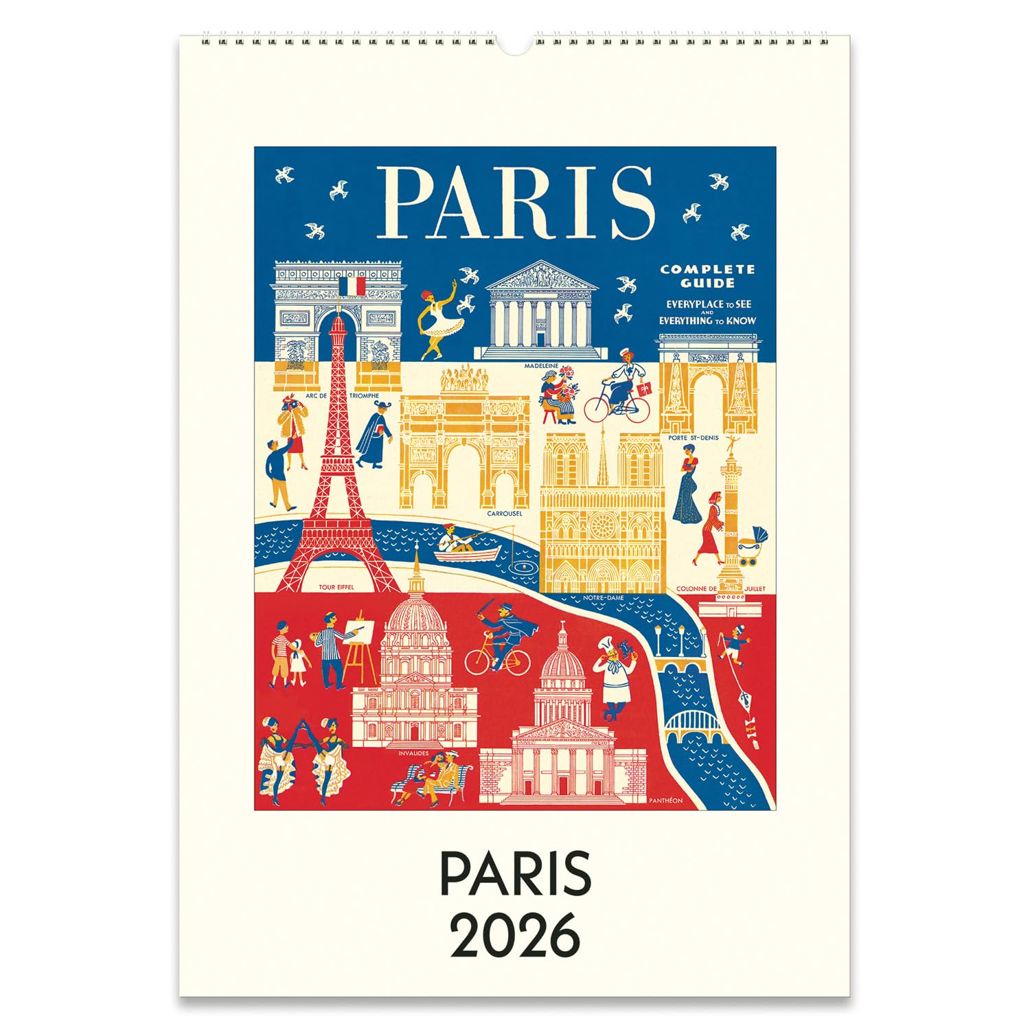 Amazon | カバリーニ 2026年 カレンダー 壁掛け パリ 475827