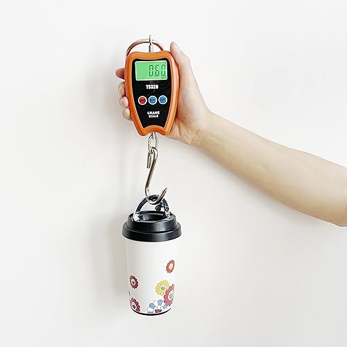 Miniatura 4 de Báscula digital de grúa de 661.4 lbs660 libras, 440.9 lbs440 libras con mini báscula colgante LED de mano para garaje, granja, caza, pesca, etc.