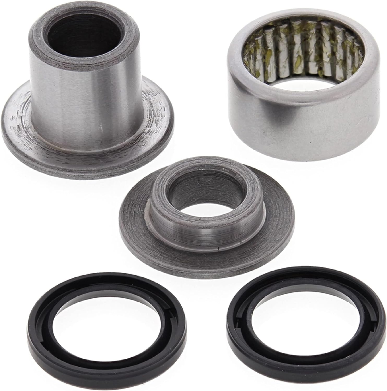 All Balls Racing Upper Rear Shock Bearing Kit 29-5055 Compatible with/Replacement for Honda CR80R 1996-2002, CR80RB 1996-2002, CR85R 2003-2007, CR85RB 2003-2007