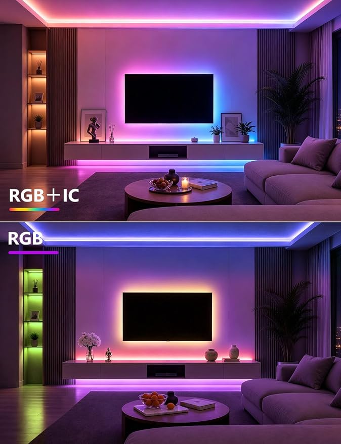 Tira de luces LED smart RGB multicolor 100 pies miniatura 4