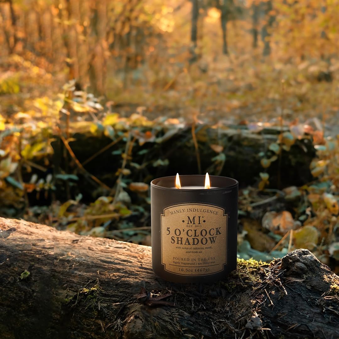 5 O'Clock Shadow Black Soy Blend Scented Jar Candle