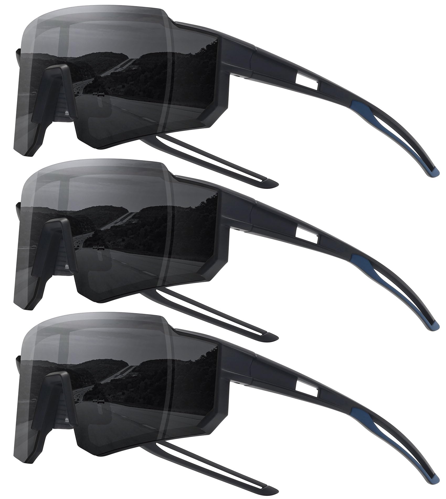 STORYCOAST Polarized Sports Sunglasses for Men Women,Driving Fishing Cycling Mountain Bike Sunglasses UV400 Protection