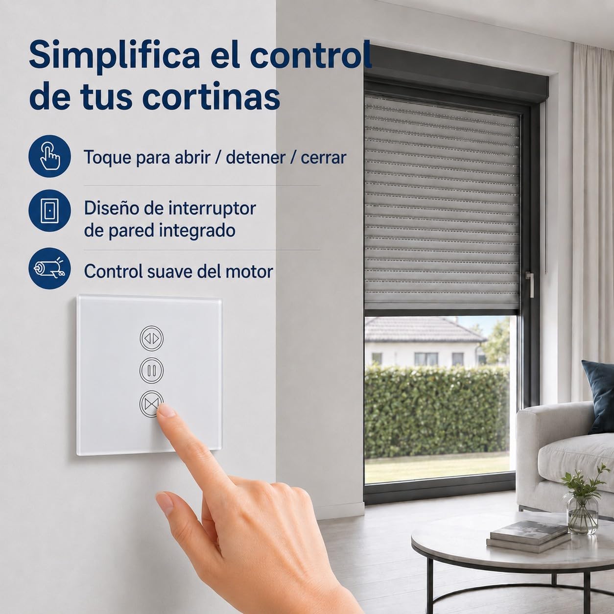 LoraTap Interruptor persiana enrollable inteligente: Sin hub - Temporizador elimina trabajo manual - Control app remoto fuera de casa - Control de voz Alexa/Google - Persianas, estores - 4 hilos 600W