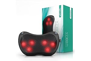 3D Massage Pillow: Shiatsu Deep Tissue Relief for Neck, Back, Shoulder, Legs, and Feet