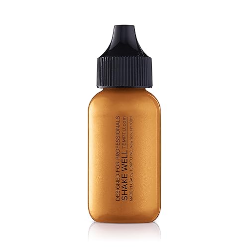 Vista 16 de TEMPTU - Resaltador de aerógrafo de lona perfecto: de larga duración, en capas, resplandor y brillo que refleja la luz, luminosidad de aspecto Oro