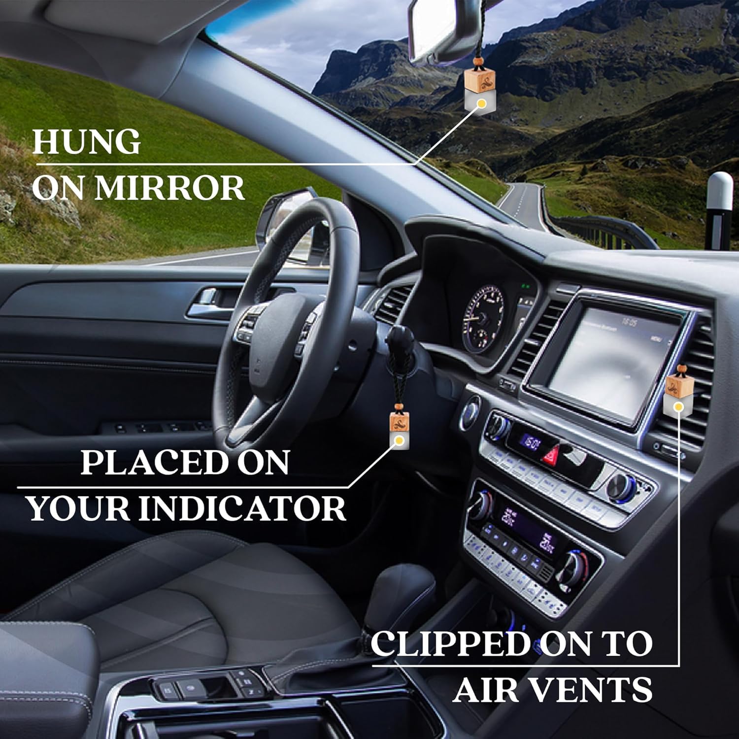 Inspirado en Inv.ictus Ambientador de coche para hombre, difusor de lujo de larga duración, perfume de aroma automotriz, ambientador automático con clip de ventilación, tecnología eliminadora de