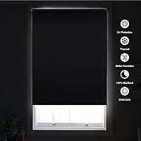 Vista 7 de Homebox - Persianas enrollables 100 % opacas de tela jacquard a rayas, con aislamiento térmico, impermeable, protección UV, con cadena