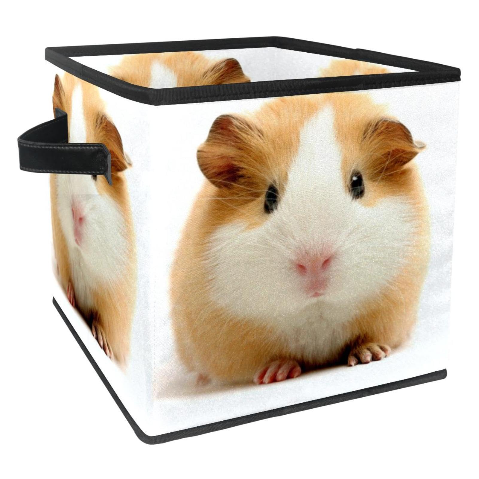 Boîte de rangement pliable en tissu avec poignées pour vêtements et jouets