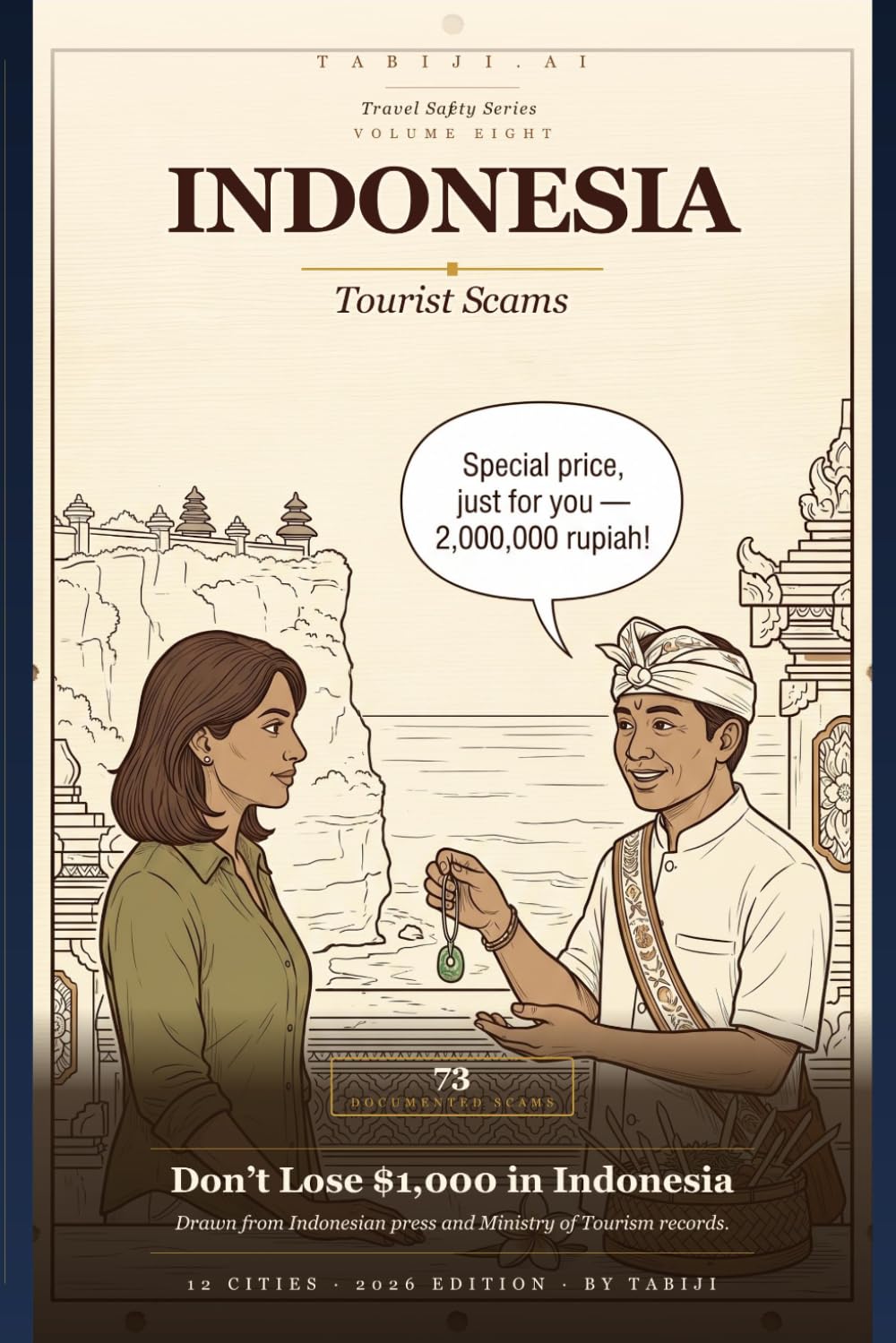 Indonesia: Tourist Scams: 73 Real Scams Across Bali, Jakarta, Yogyakarta & 9 More Cities — Drawn from Indonesian News Reports and Tourist Police Records