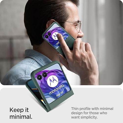 Vista 155 de Miimall Funda delgada para Galaxy Flip 7 con protector de pantalla integrado, grado militar, a prueba de golpes, a prueba de caídas, antiarañazos