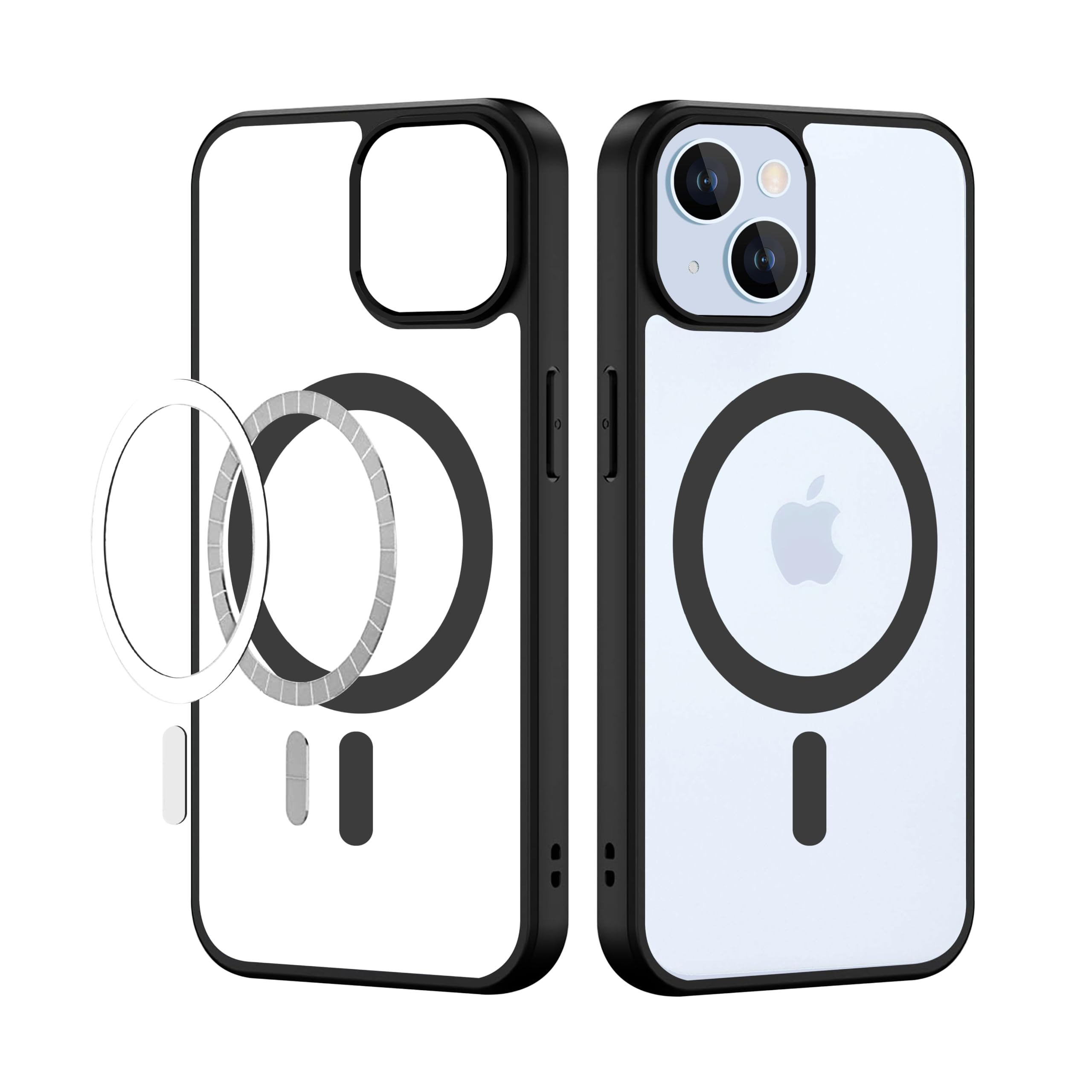 CEDO Magfit Cover for iPhone 15 Plus (6.7 inch) | Mag-Safe Wireless Charging | Designed with Magnetic Lock Shockproof Phone Bumper Transparent Back Case Cover (Black) (B0CJ2SH243) Amazon Price History, Amazon Price Tracker
