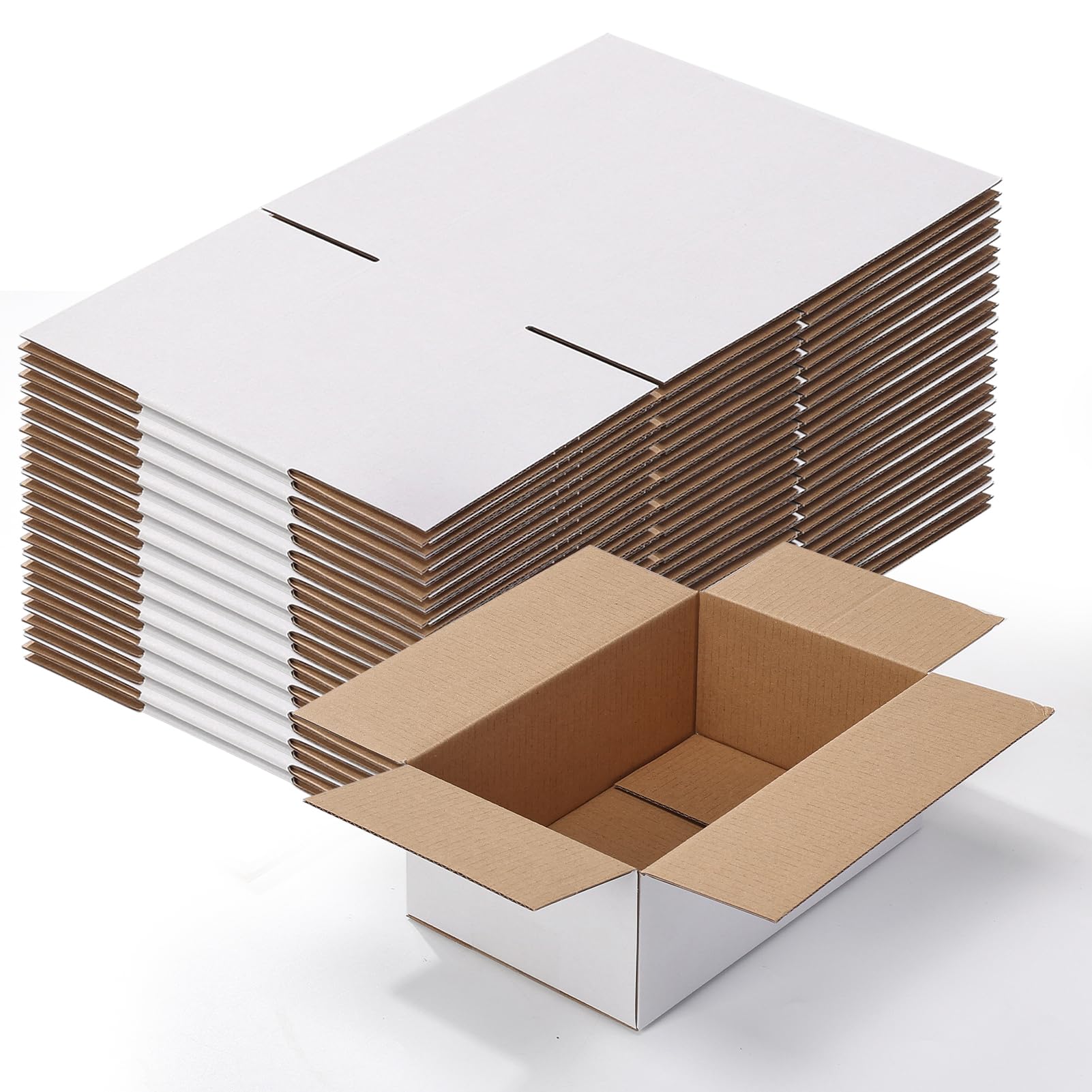 150 8x3x3 White Cardboard Paper Boxes Mailing Packing Shipping Box Carton