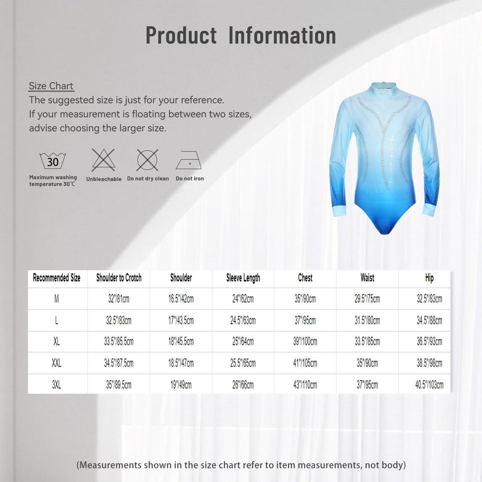 TTAO Homme Performance Gymnastique Pour Adultes Combinaison De Patinage Artistique Costume De Patinage Artistique Une Pièce Leotard Vacances