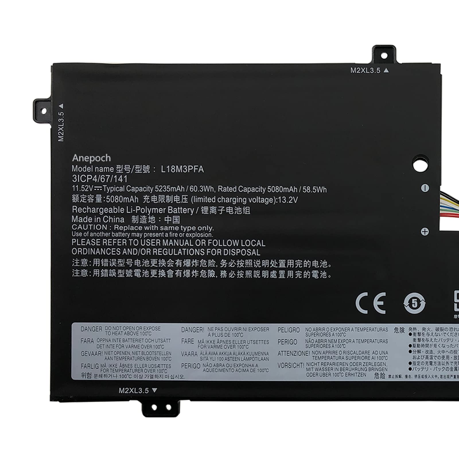 Amazon.com: Anepoch L18M3PFA Laptop Battery Replacement for Lenovo