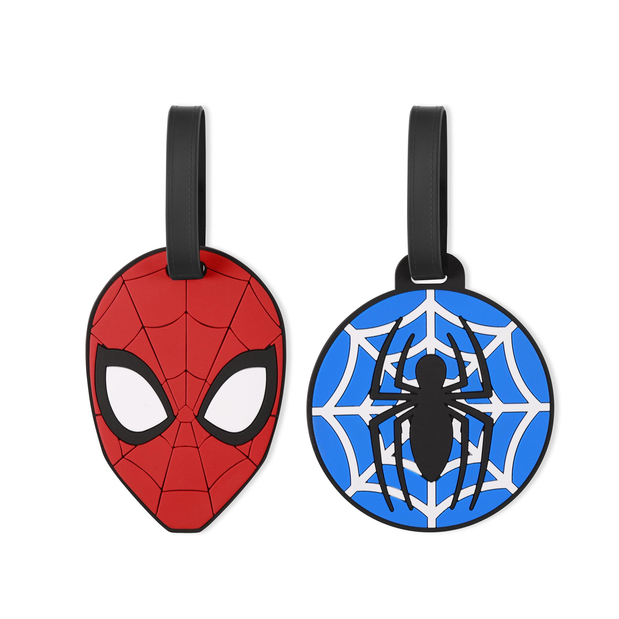 Marvel Unisex Kids Purple 2 Pcs Spiderman Rubber Luggage Id Tag | Acotis