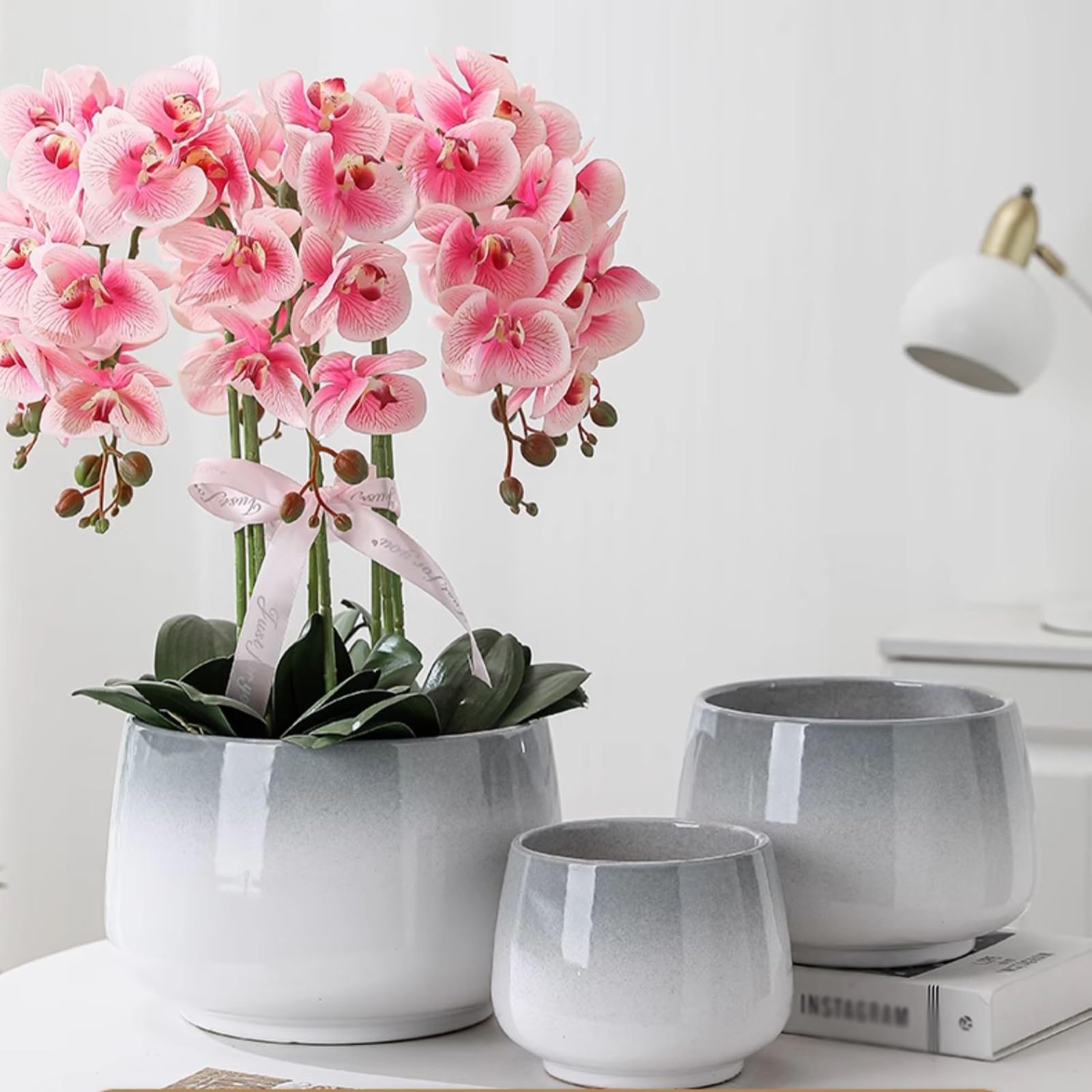 macetas para plantas Doniczka dobrze komponuje się z orchideą, kaktusem, sukulentami, aloesem, bazylią, kwiatami roślin powietrznych, wężownicą dla Domu Ogrodowego