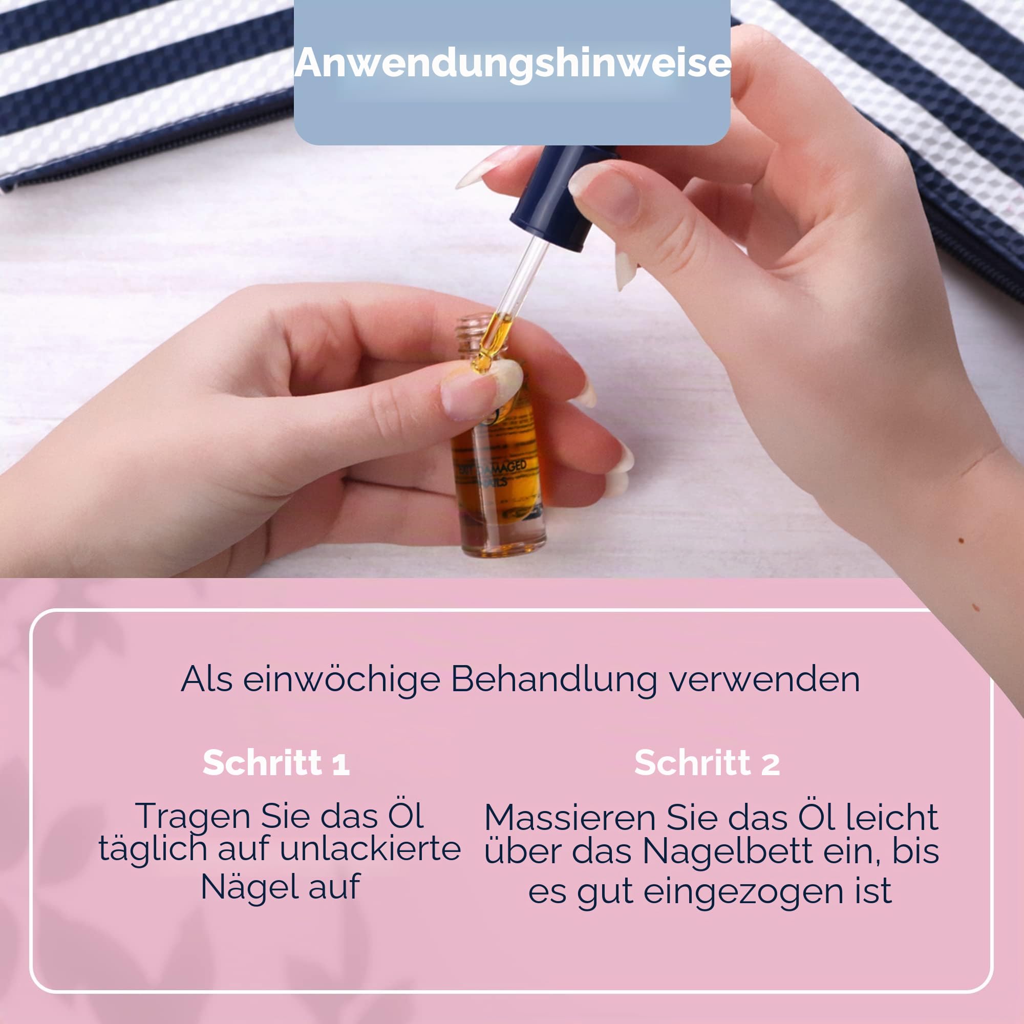 Herome 2-Pack Ende Extrem Beschädigte Nägelol Mandelöl - Repair & Protect- Nagelpflege - Repariert nach Kunstnägeln – besonders Gut in Kombination mit Nagelhärter (Exit Damaged Nails) - 2 * 7ml