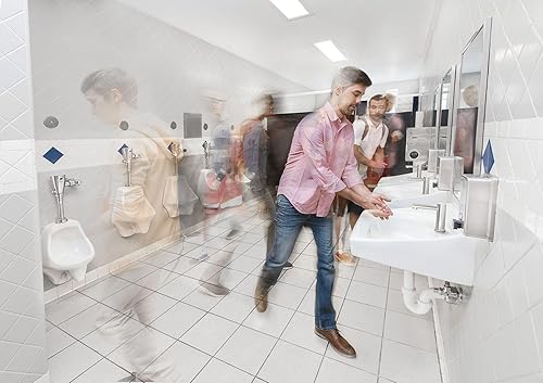 Miniatura 5 de Moen 8312 M-Power Válvula electrónica de descarga electrónica accionada por sensor de 3/4 pulgadas, funciona con pilas, 1.0 gpf, cromo