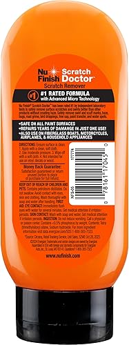 Miniatura 2 de Nu Finish Removedor de arañazos de automóvil, elimina arañazos de pintura, rasguños, niebla y remolinos en automóviles, barcos y motocicletas, 6.5