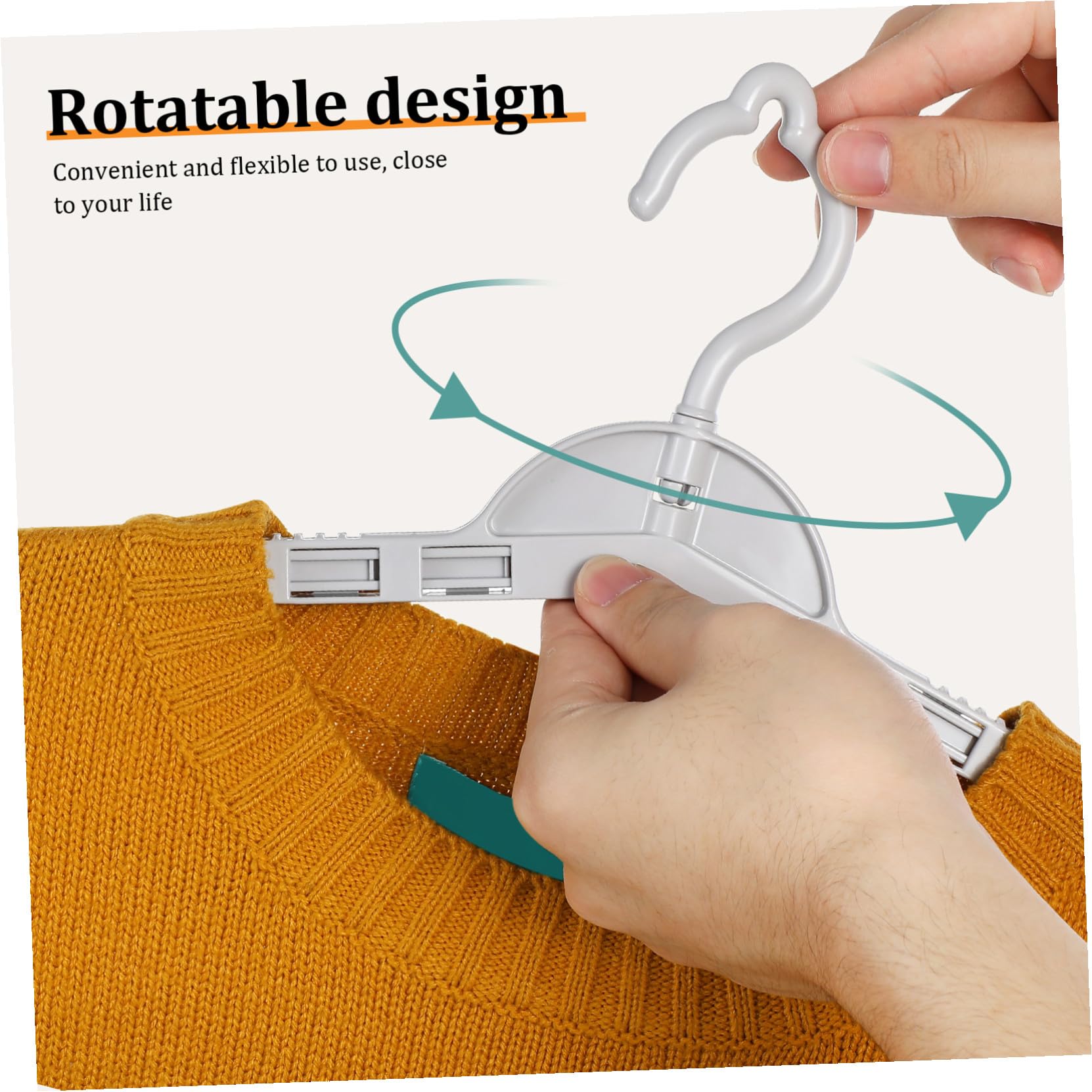 Ausziehbare Kleiderbügel aus Robustem Pp Multifunktional und Platzsparend 4 Stück Schlichtes Elegantes Design für Zuhause für Bettwäsche und Handtücher
