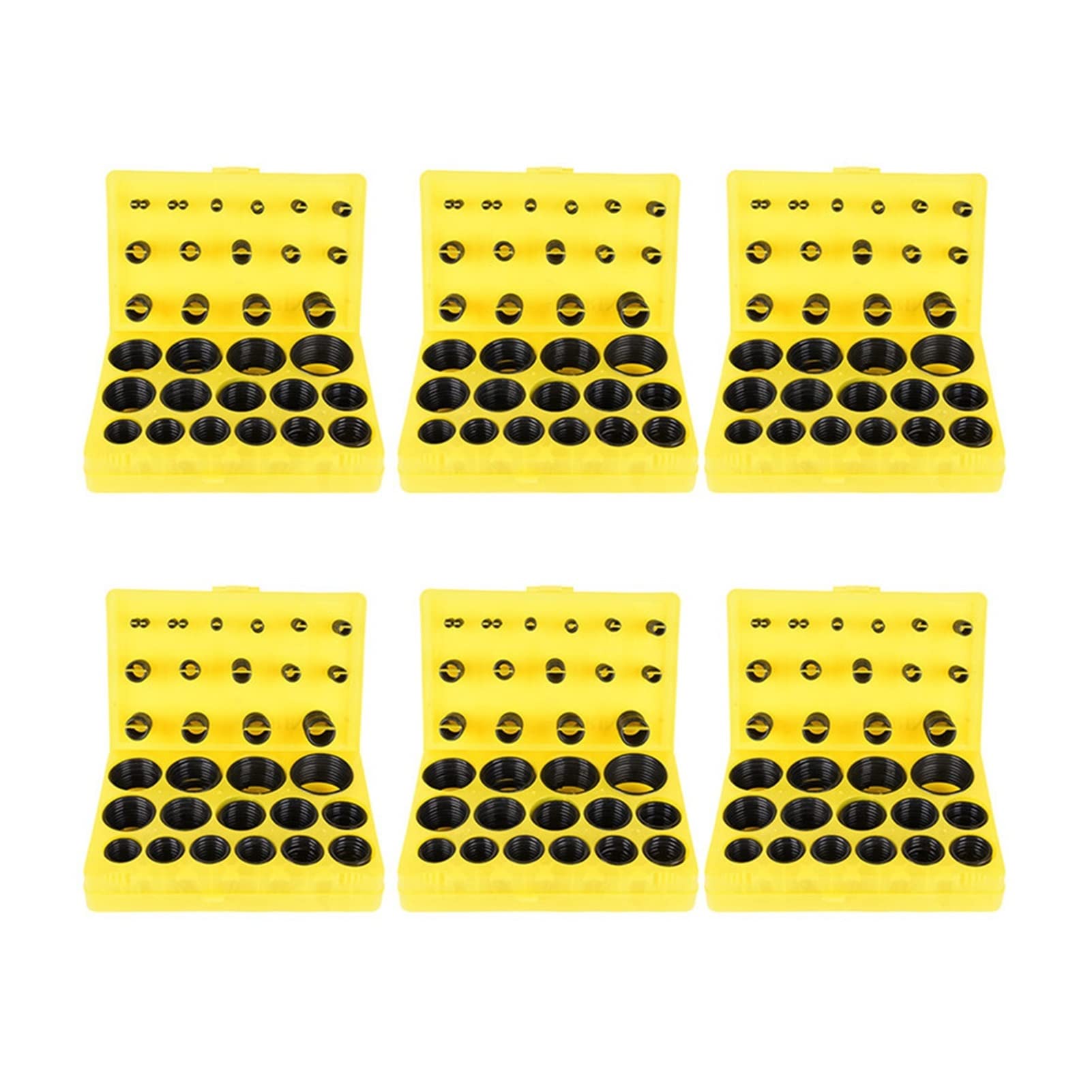 Xwang store 386 pcs noir universel Nbr o Kit d'étanchéité à anneaux 30 tailles de différentes tailles de caoutchouc joint d'étanchéité d'assortiment de joint de joint de joint torique compatible avec