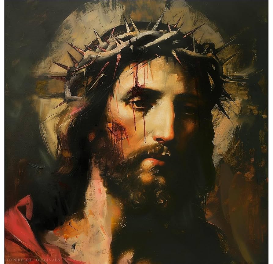 イエス・キリストの肖像画（油彩F4号333✖️242㎜）額装なし