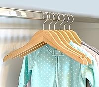 Vista 3 de Perchas para niños (madera natural, perchas para bebés/niños pequeños NB-4T)