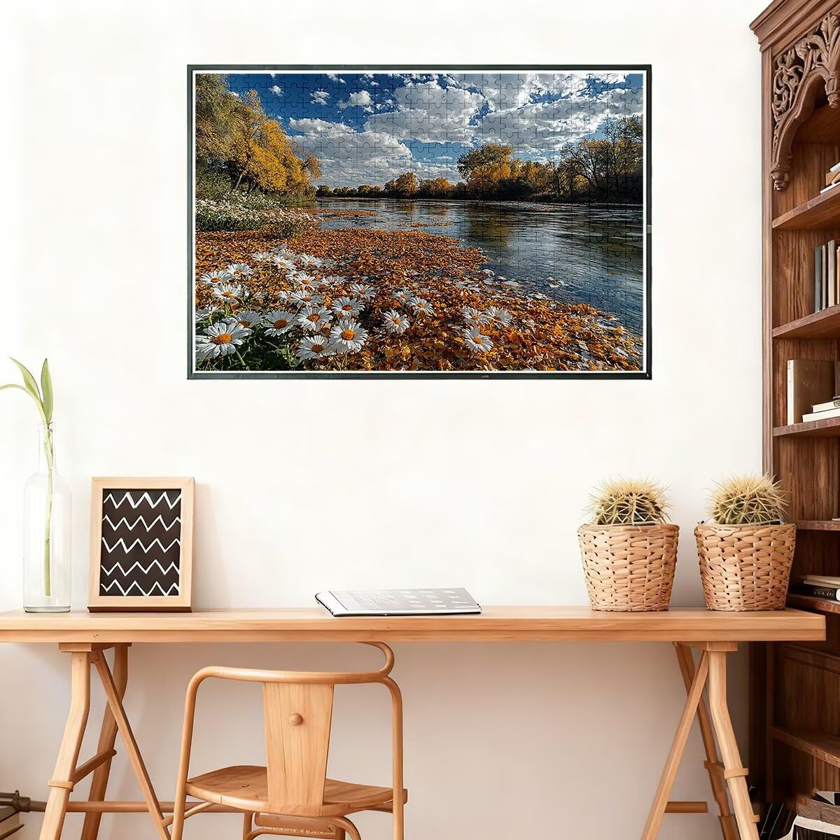 3000 sztuk puzzli dla dorosłych, jesienne puzzle dla dorosłych 3000, niemożliwe puzzle, klasyczne, wymagające gry edukacyjne, drewniane puzzle dla rodzin, prezenty dekoracyjne, motyw: kwiat -2262