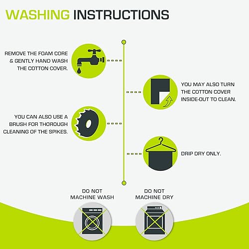 Vista 13 de ProsourceFit Acupressure Mat and Pillow Set for Back/Neck Pain Relief and Muscle Relaxation Grande - Rosa/Blanco