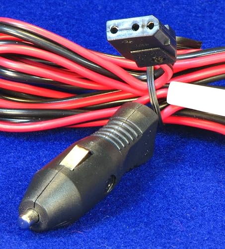 Miniatura 2 de Cable de alimentación con enchufe de encendedor, resistente, 16 ga con toma de 3 pines para radios de jamón CB - Workman CB3AP