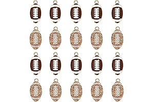20PCS Sports Charms: Enamel Charms for Baseball, Basketball, Softball