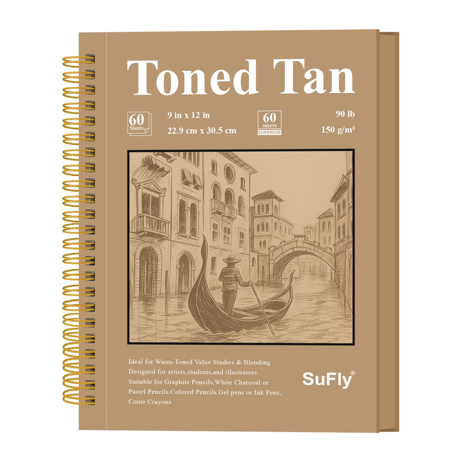 SuFly Sketchbook - 100 Sheets for Artists -16