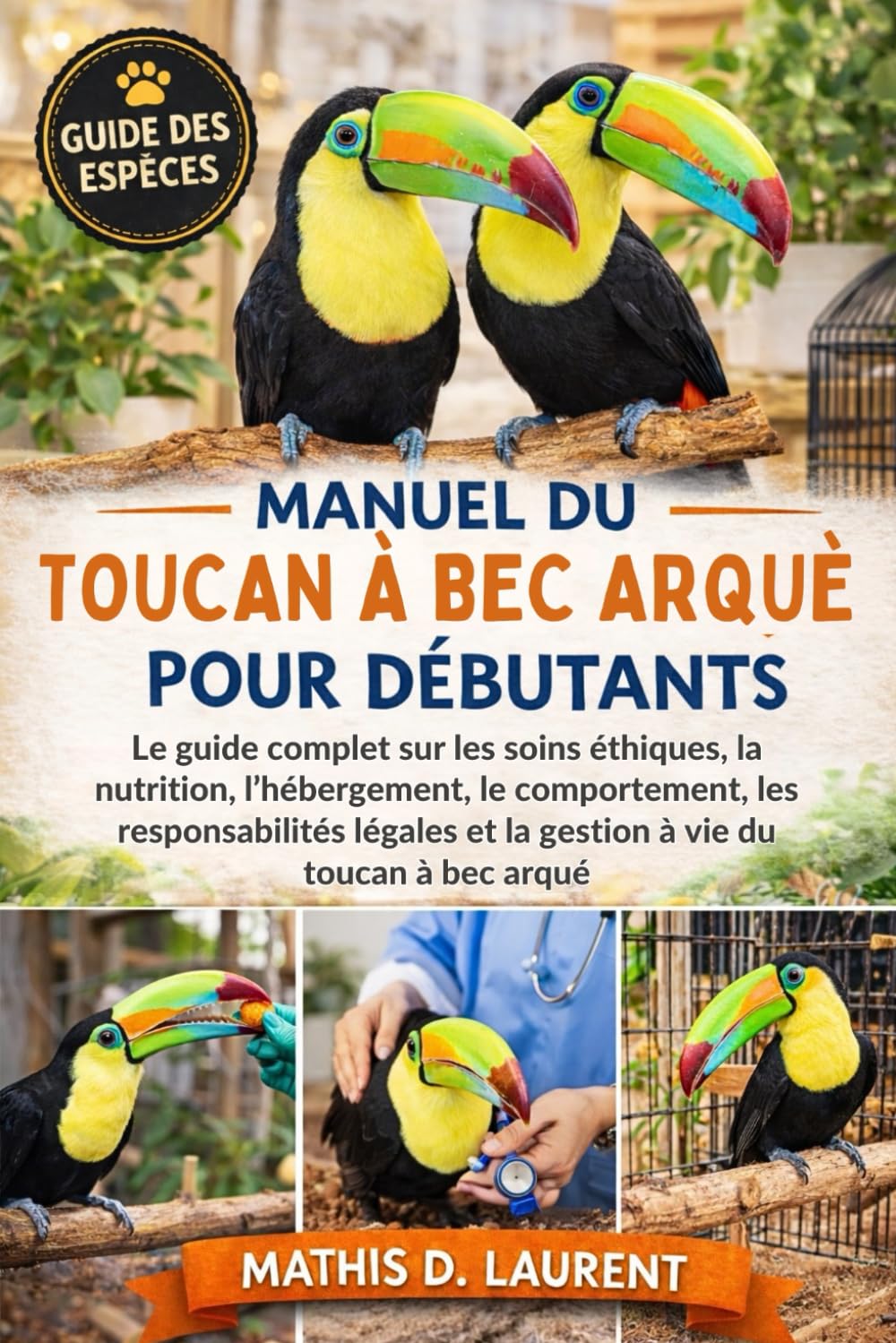 MANUEL DU TOUCAN À BEC ARQUÉ POUR DÉBUTANTS: Le guide complet sur les soins éthiques, la nutrition, l’hébergement, le comportement, les ... et la gestion à vie du toucan à bec arqué