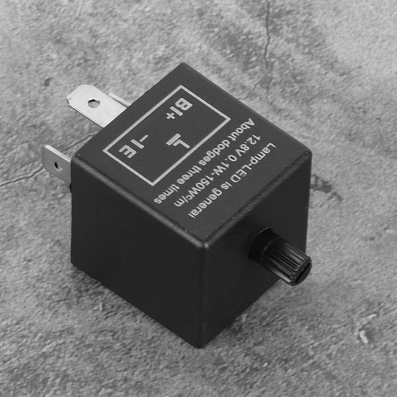 3-pinowy przekaźnik migacza światła, 12V 3-pinowy regulowany przekaźnik migacza światła LED Fix dla wskaźnika kierunkowskazu dla większości samochodów lub motocykli