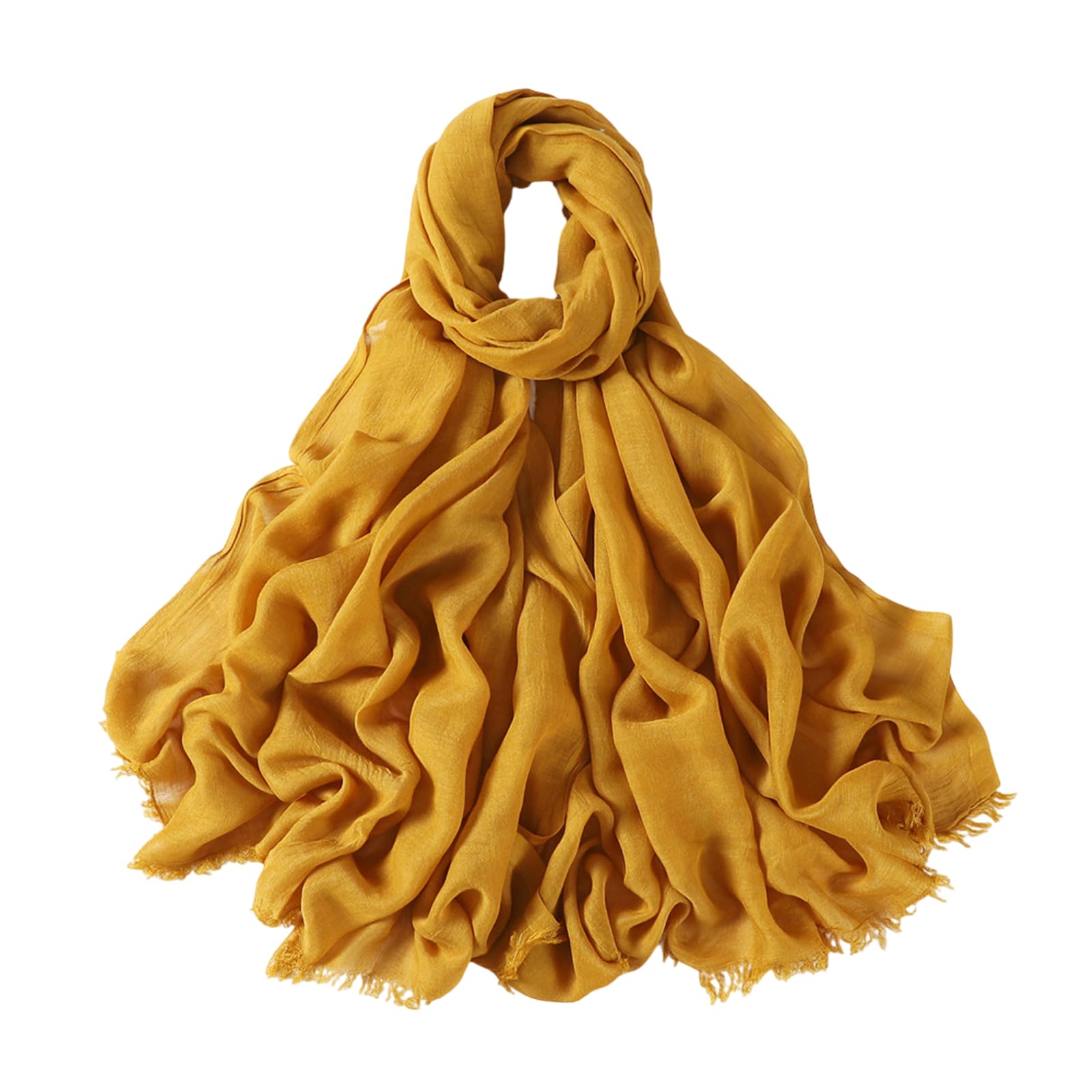 MICFENY Breathable Long Scarf Multipurpose Headwear For Sensitive Skin Adult Soft Viscose Fabric Neck Gaiter Headcovering