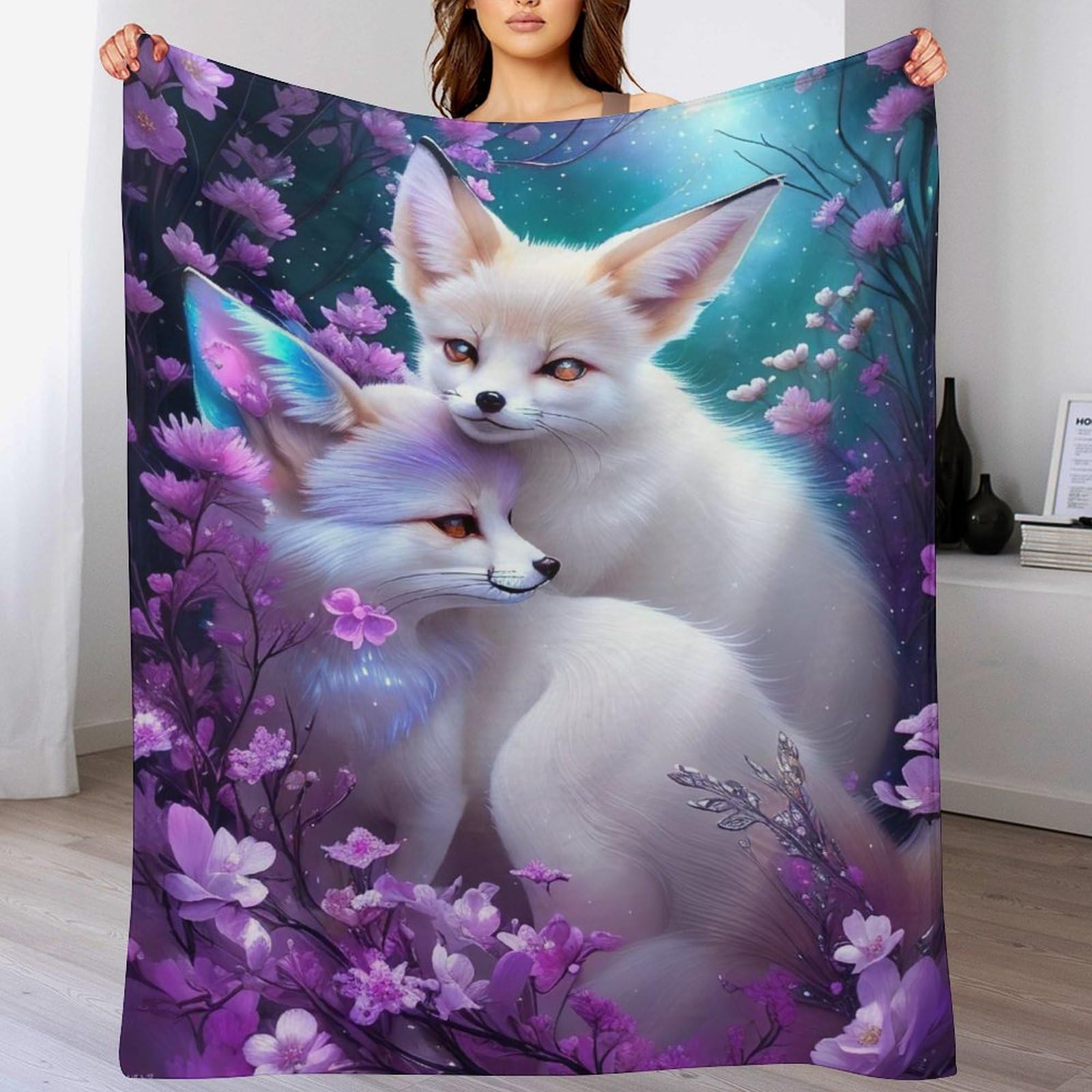 Couverture moelleuse renard pour vos soirées cocooning sur le canapé