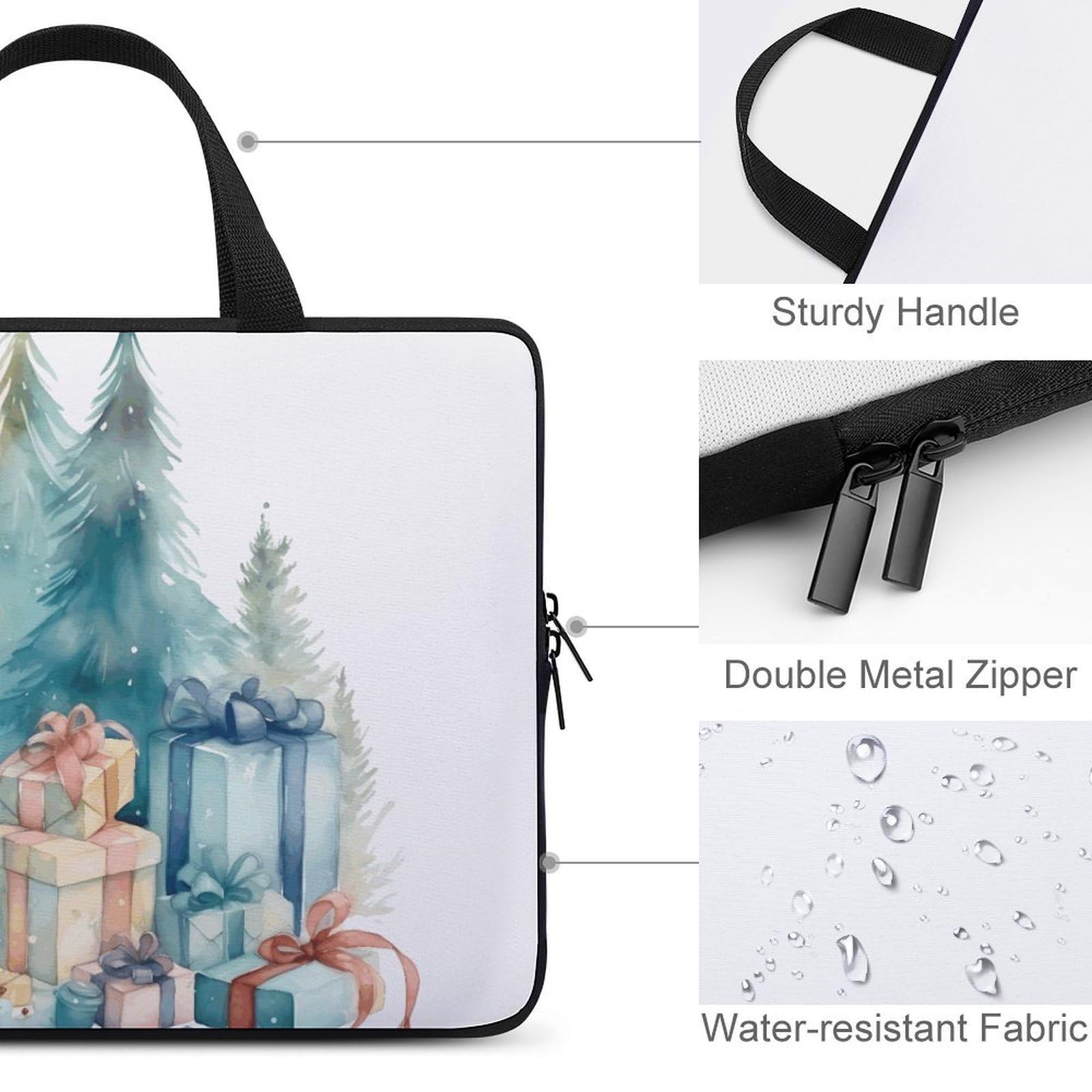 Animals and Gifts - Custodia per computer portatile, ultrasottile, impermeabile, con cinghia da polso