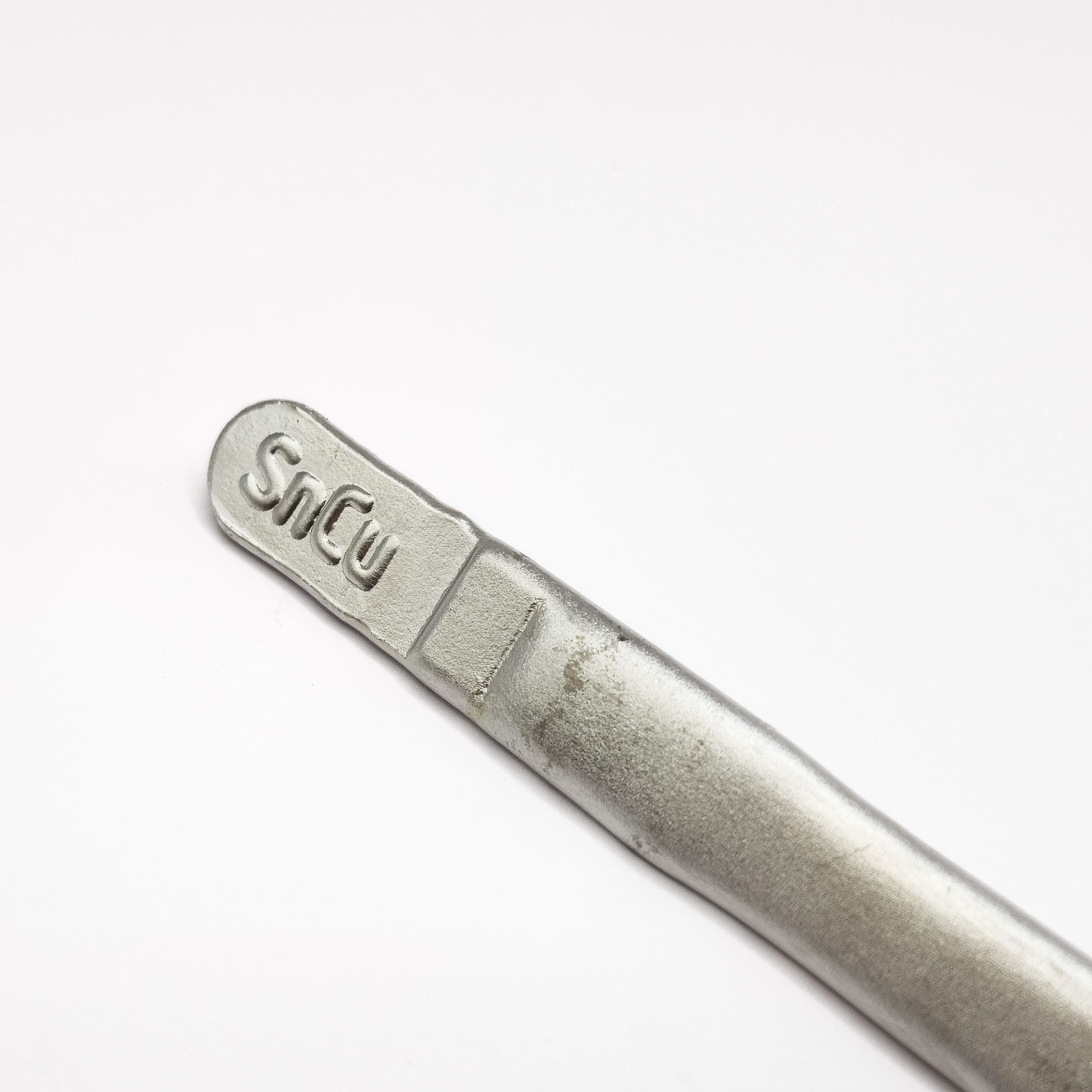 Karosseriezinn Lot SnCu8 100g-1kg in Dreikantstangen Bleifreie Zinnlegierung, Schmelzbereich 230-350°C, Arbeitstemperatur: 350-400 °C (1, 100 g)